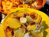 🥔 Római tálban sült rakott burgonya szalámival és tojással