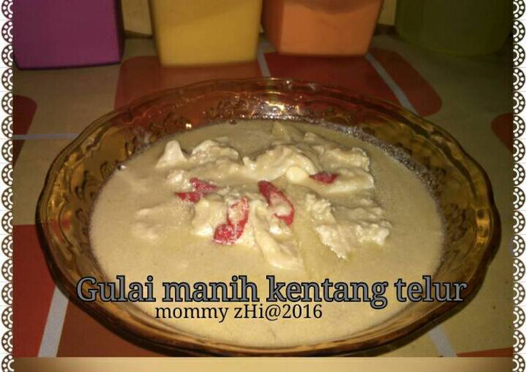 Gulai manih kentang telur(lodeh)