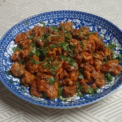 A picture of Mushroom manchurian.