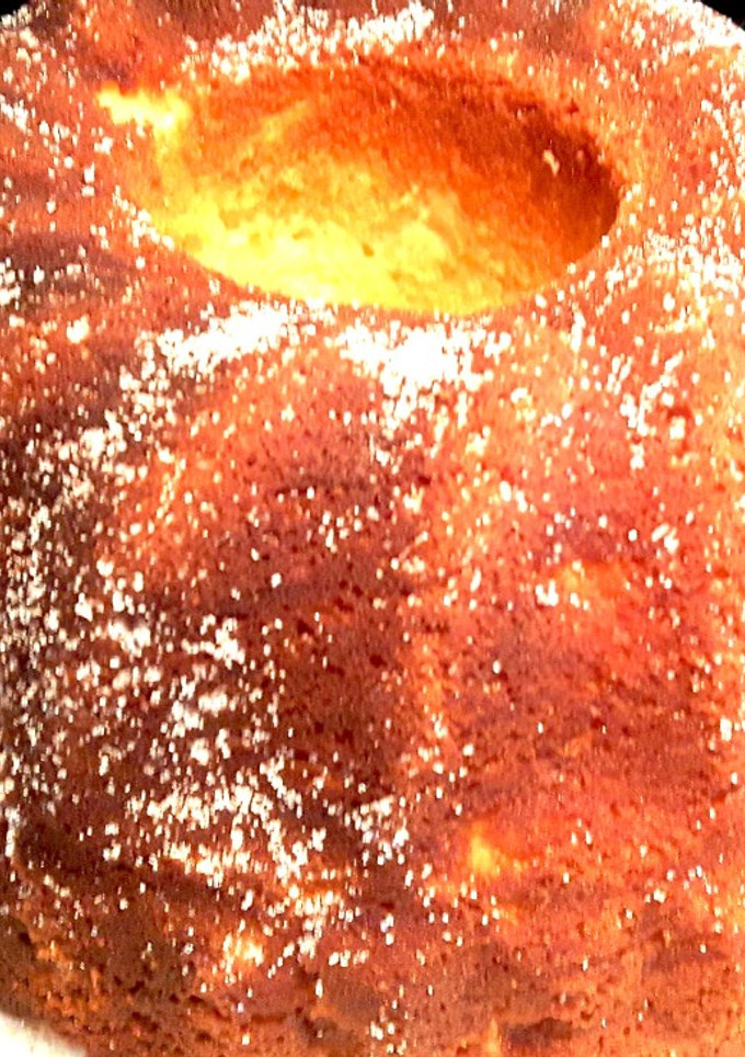 Una foto de Bizcocho con manzanas