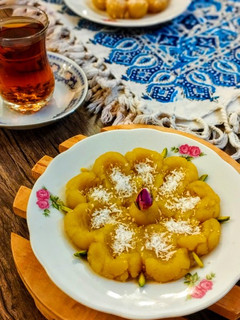 عکسی از دستور حلوا با (آرد برنج)🍚🍮
