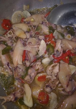 Foto resep Tumis cumi asin