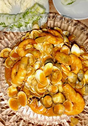 Foto resep Kepah dan Udang Saus Padang