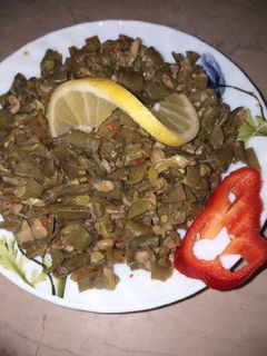 صورة لوصفة فول أخضر بزيت الزيتون والثوم 😋