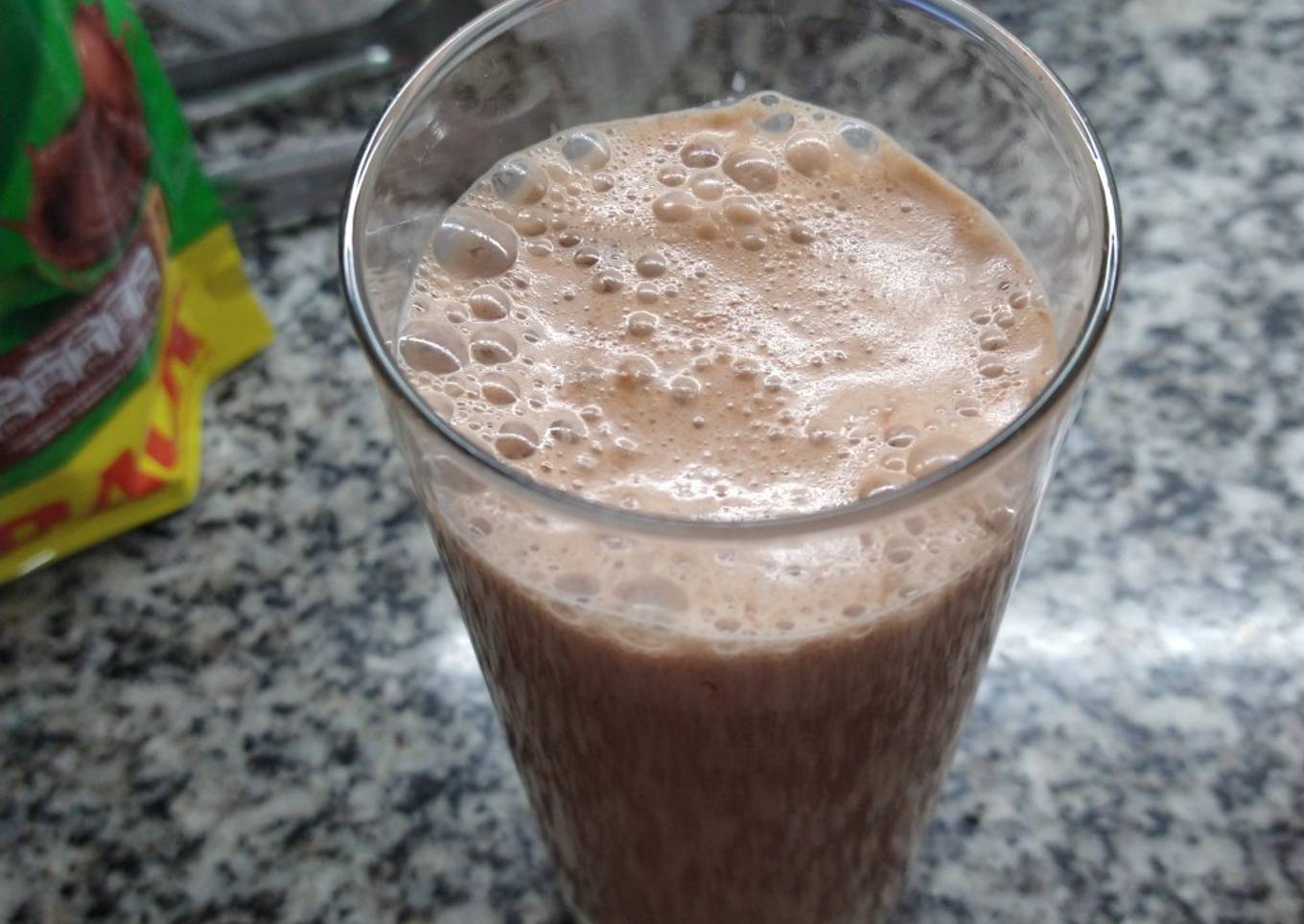 My homemade Nutella Chocolate Milkshake