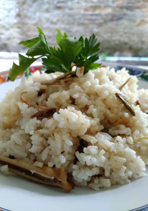 Foto resep Sego Liwet Teri Pete (Magicom)