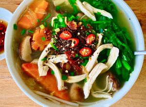 Hình của món Miến gà.