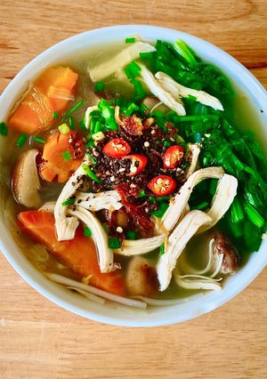 Hình của món Miến gà.