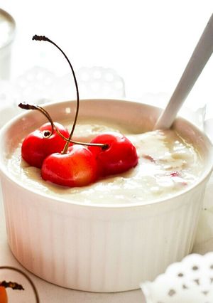 A picture of Cherry Shrikhand.