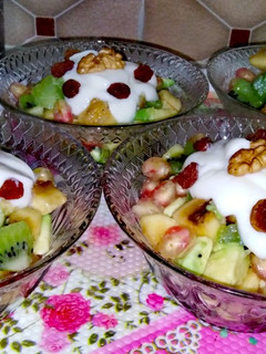 صورة لوصفة سلطة الفواكه 🍌🥝🥑