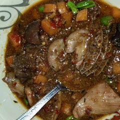 Assorted Meat Peppersoup (kayan ciki) A picture of Assorted Meat Peppersoup (kayan ciki).