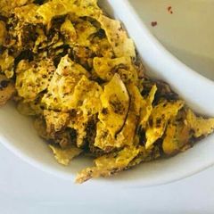A picture of Papad sabji.