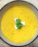 Soup khoai tây, bí đỏ, cốt dừa