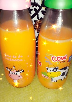 صورة لوصفة عصير الجزر والليمون 🥕🥕🥕🍋