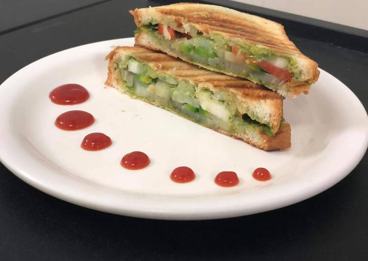 Steps to Make Grilled sandwich in A Minutes for Family