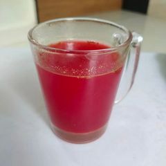 A picture of Raw mango & Beetroot Soup.
