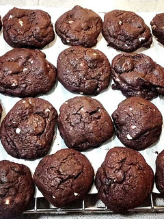 A picture of Chocolate Chip Soft Cookie - Crispy Outside, Soft Inside.
