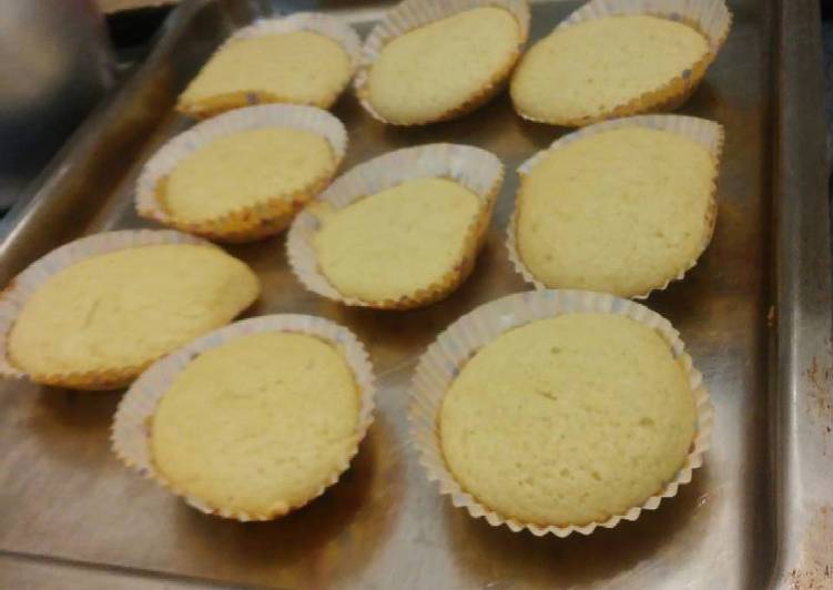Cupcakes de vainilla muy sencillo