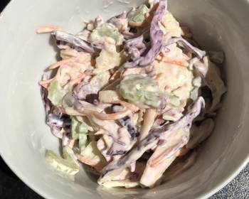 Latest Recipe Rainbow coleslaw Most Delicious