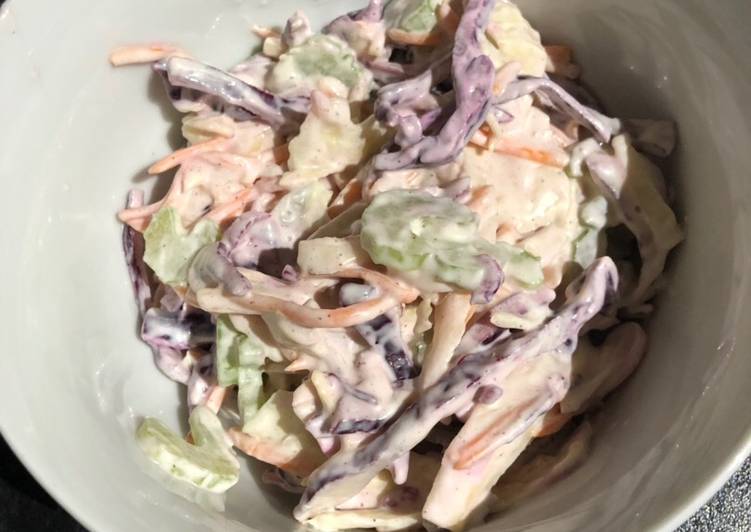 Steps to Prepare Favorite Rainbow coleslaw