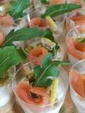 Monoporzione di Cheesecake al Salmone