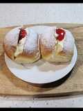 Raspberry Cream Buns