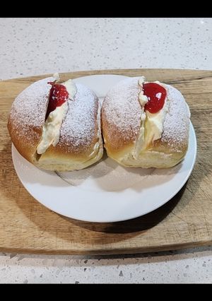 Foto resep Rasberry Cream Buns