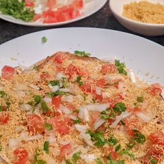 A picture of Masala Papad.