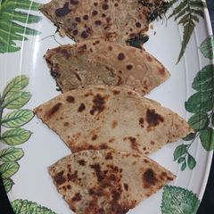 A picture of Sattu-moringa Paratha.