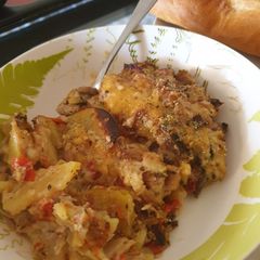 All in potato gratin A picture of All in potato gratin.