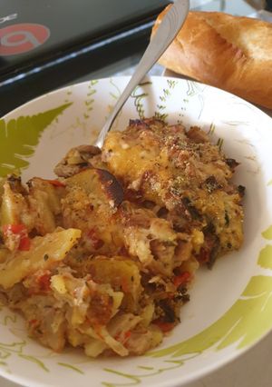 A picture of All in potato gratin.