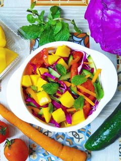 Foto resep Salad Mangga dan Kol Ungu