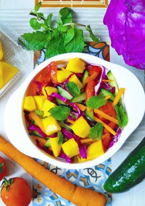 Foto resep Salad Mangga dan Kol Ungu