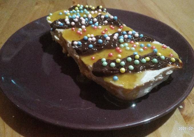 Бананово-творожный десерт