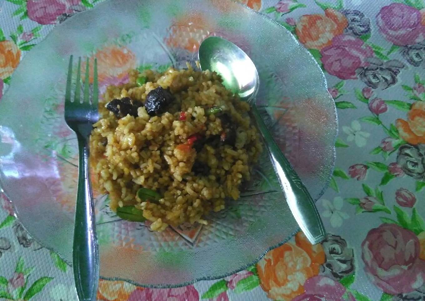 Nasi goreng ati ampela pete special 😋