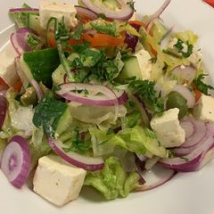A picture of Greek salad.