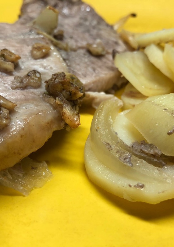 Una foto de Chuletas de cerdo al horno