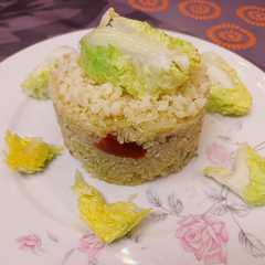Una foto de Risotto de quinoa con pollo