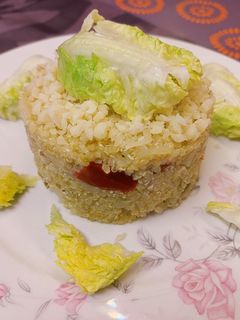 Una foto de Risotto de quinoa con pollo