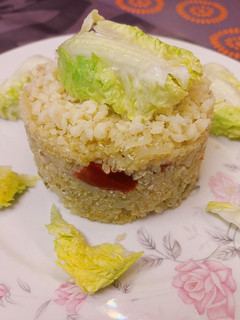 Una foto de Risotto de quinoa con pollo