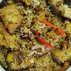 A picture of HYDERABADI DUM BIRYANI - FISH.