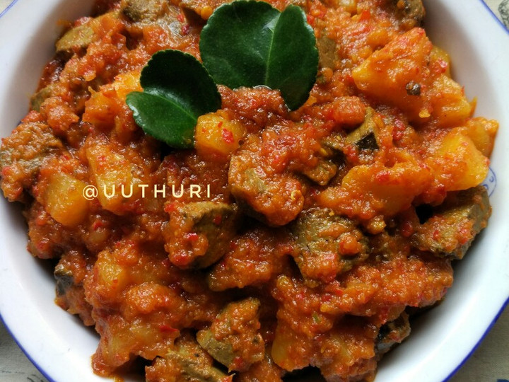 Resep Sambal goreng hati sapi&amp;amp;kentang yang Enak