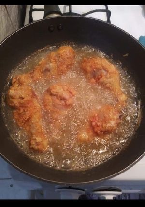 Una foto de Pollo frito empanado