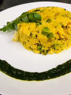 A picture of Vegetable Rava Upma.