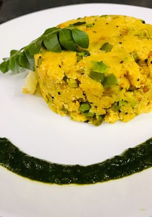 A picture of Vegetable Rava Upma.