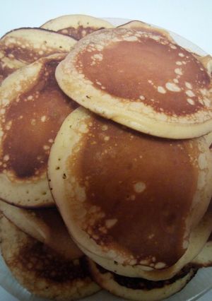 Une photo de Pancakes bien gonflés