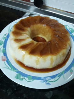 Una foto de Flan de queso y yogurt