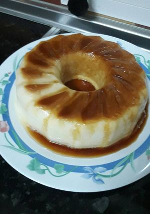 Una foto de Flan de queso y yogurt