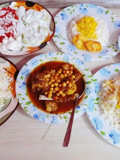 عکسی از دستور خورشت قیمه نخود😊