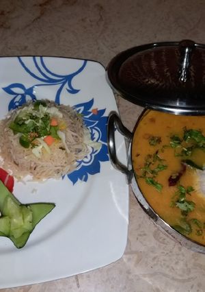 A picture of Dhaba Makhani Moong Masoor Dal.
